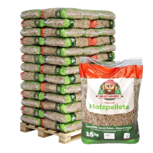 Holz Harry Premium Holzpellets ENplusA1, 975 kg Palette