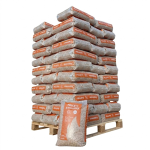 Wooday Premium Holzpellets DINplus, 975 kg Palette (65 Säcke)